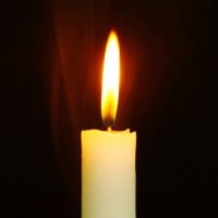 A candle in the dark