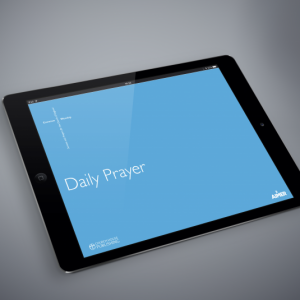 Daily Prayer App on a tablet